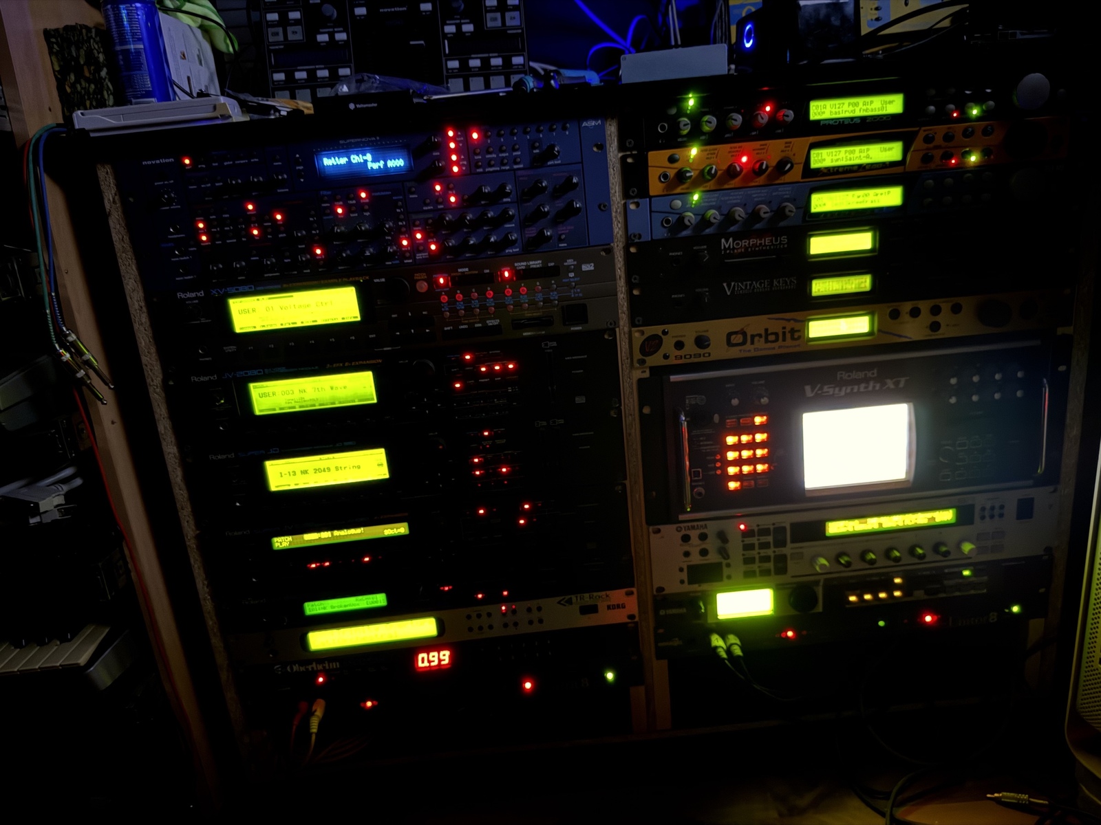 Electronic DJ Setup by rettervondunkel featuring Novation Supernova 2, Roland XV-5080, and Roland JV-880 and 13 more pieces of gear