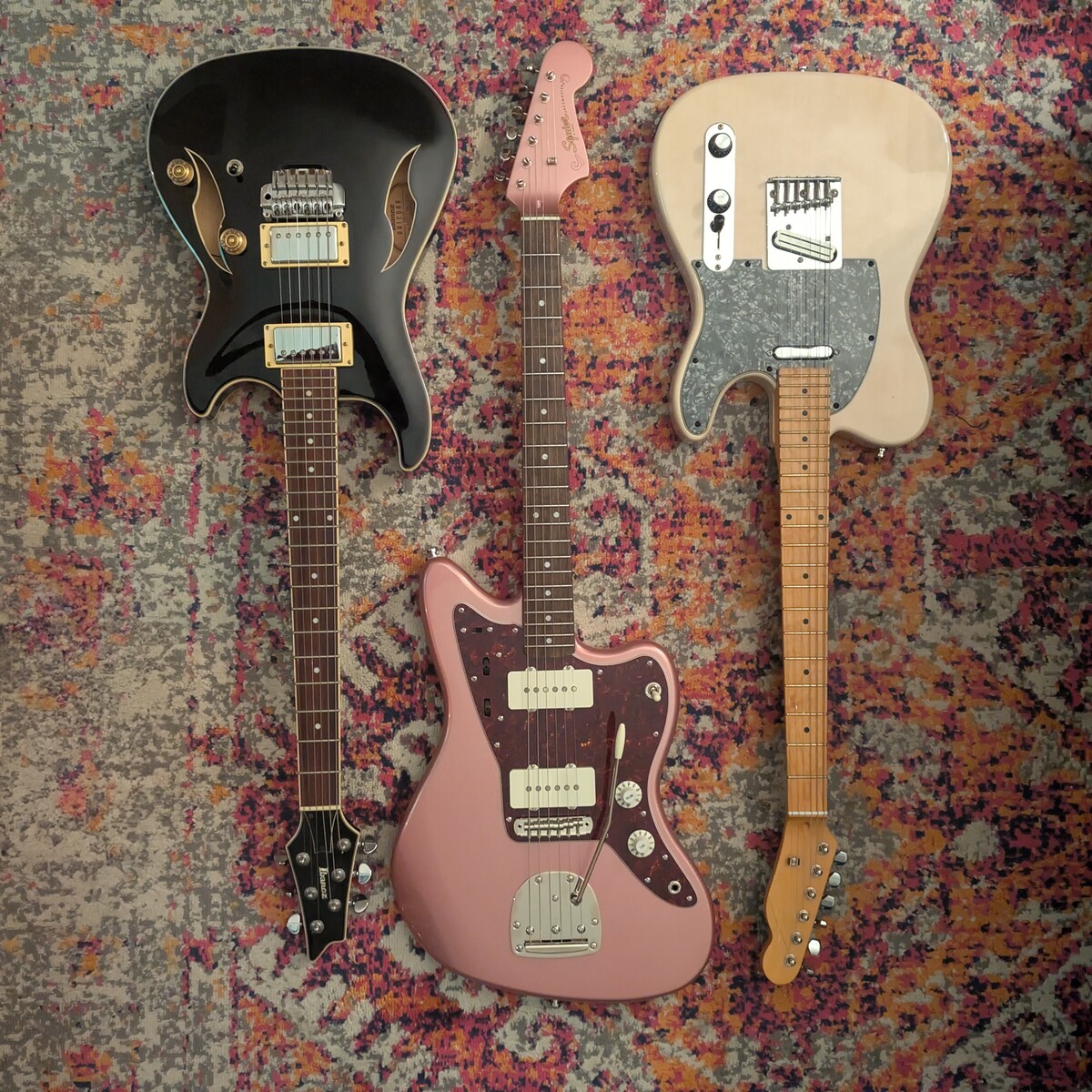 Metal Music Gear Setup by bazcryan featuring Squier CV 60s Jazzmaster LRL, Ibanez AJD71T Artcore, and Harley Benton TE-30 BE Standard Series and 1 more piece of gear