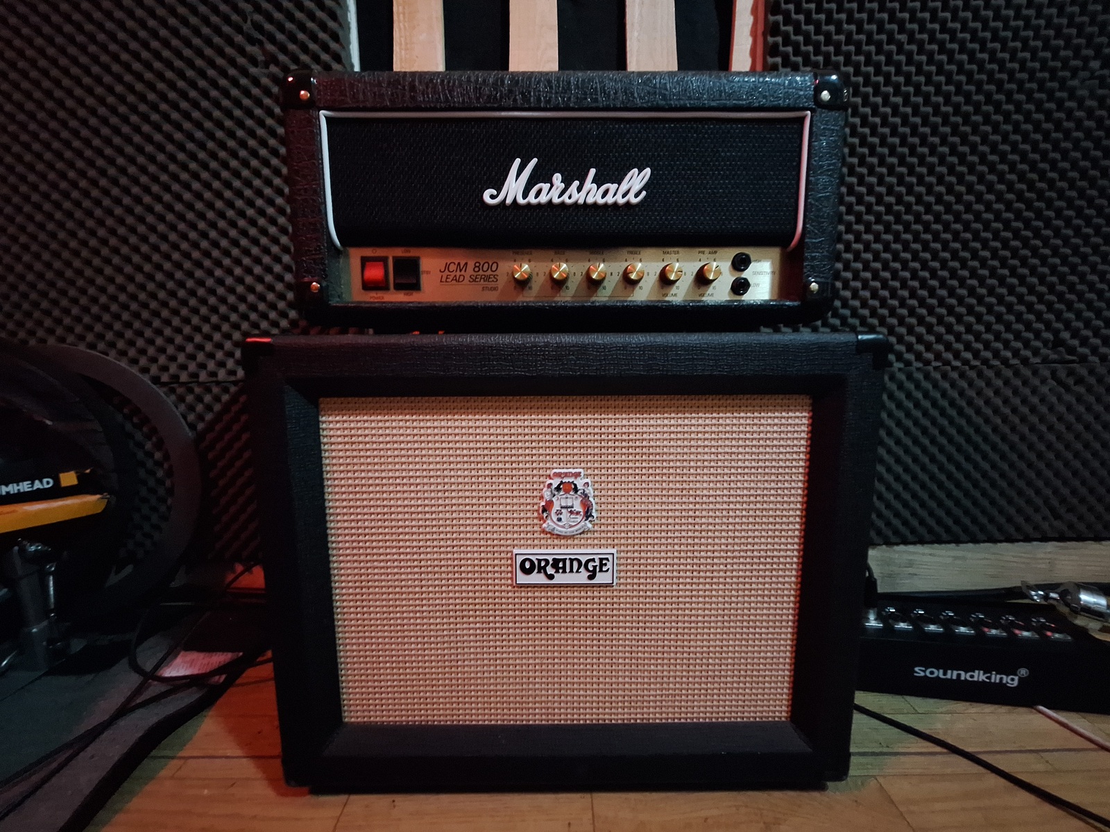 Marshall Amp Rig by ivanyimozes featuring Marshall SC20H Studio Classic and Orange PPC112 (black)