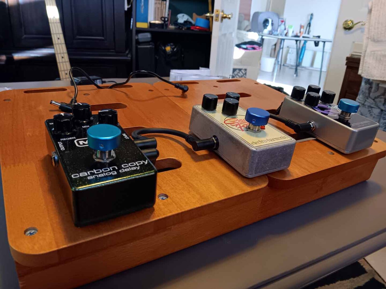 Metal Pedalboard by jeremy_crockett featuring MXR M169 Carbon Copy and Electro-Harmonix Soul Food