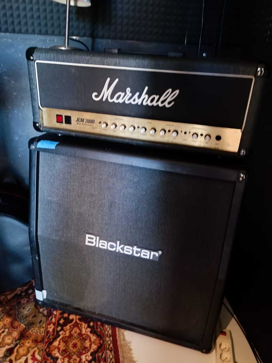 Metal Amp Rig by jianglee featuring Marshall JCM2000 Dual Super Lead and Blackstar HTV-412 Speaker Cabinet