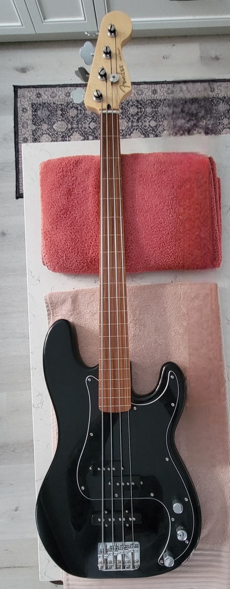 La Bella Studio Setup by johnny_t featuring La Bella 760FS Deep Talkin' Flat Wounds and Fender Fretless Precision Bass