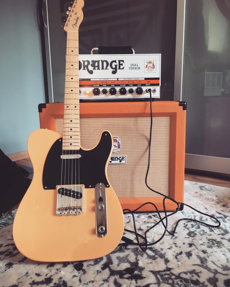 Metal Music Gear Setup by vasss featuring Fender American Vintage '52 Telecaster Reissue, Orange Dual Terror 2-Channel 30-Watt Guitar Amp Head, and Orange PPC112