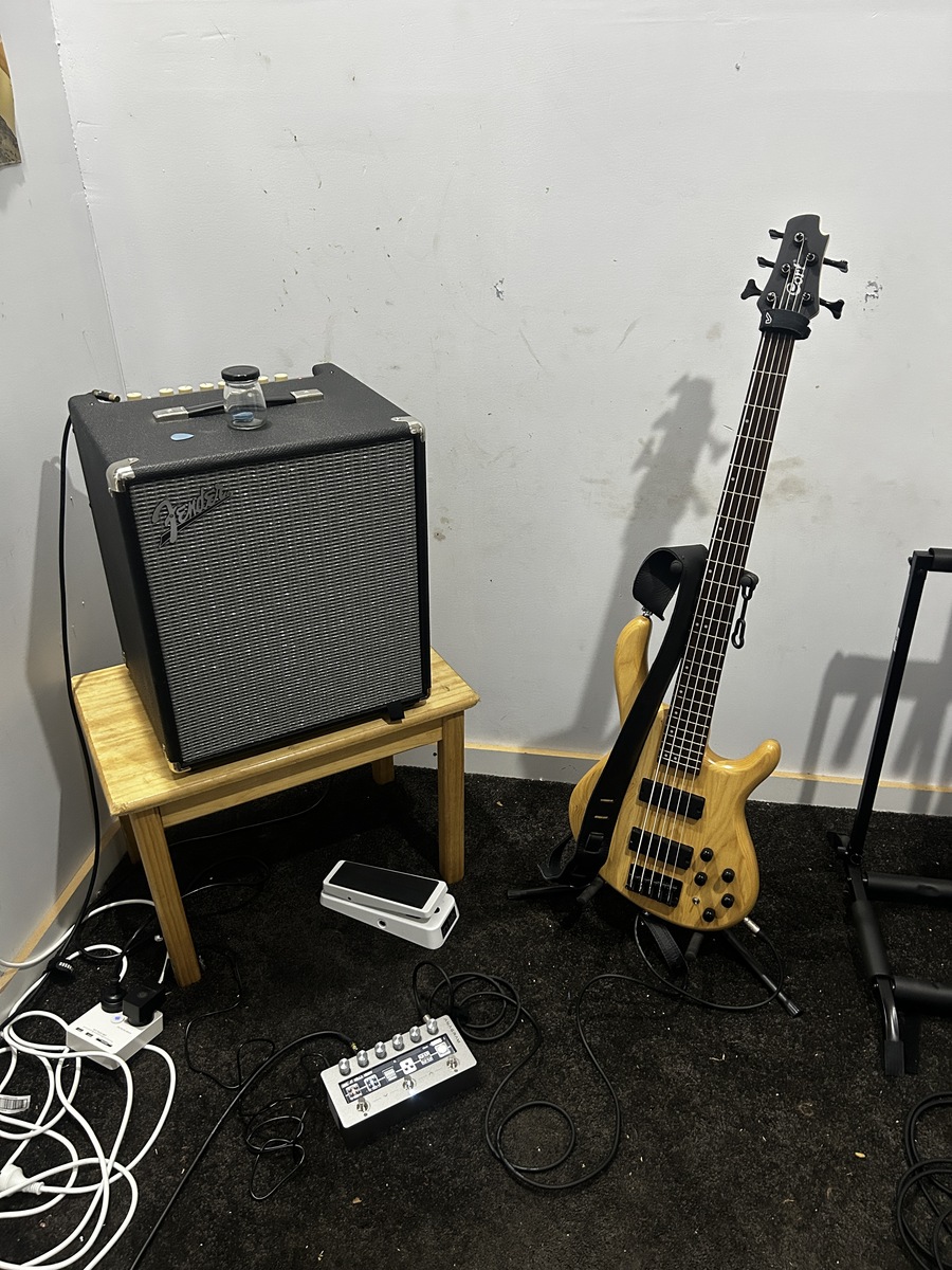 Metal Pedalboard by jt_music featuring Fender Rumble 100, Cort Action DLX, and Darkglass Electronics Anagram Multi-effects Bass Workstation and 2 more pieces of gear