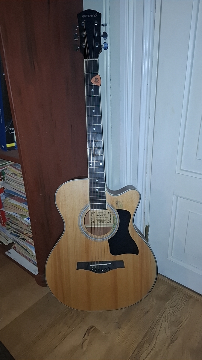 Music Gear Setup by lars_gustav_larsson featuring Gecko Musical Intrument Co Gecko GF-40EQ Electro Acoustic Guitar