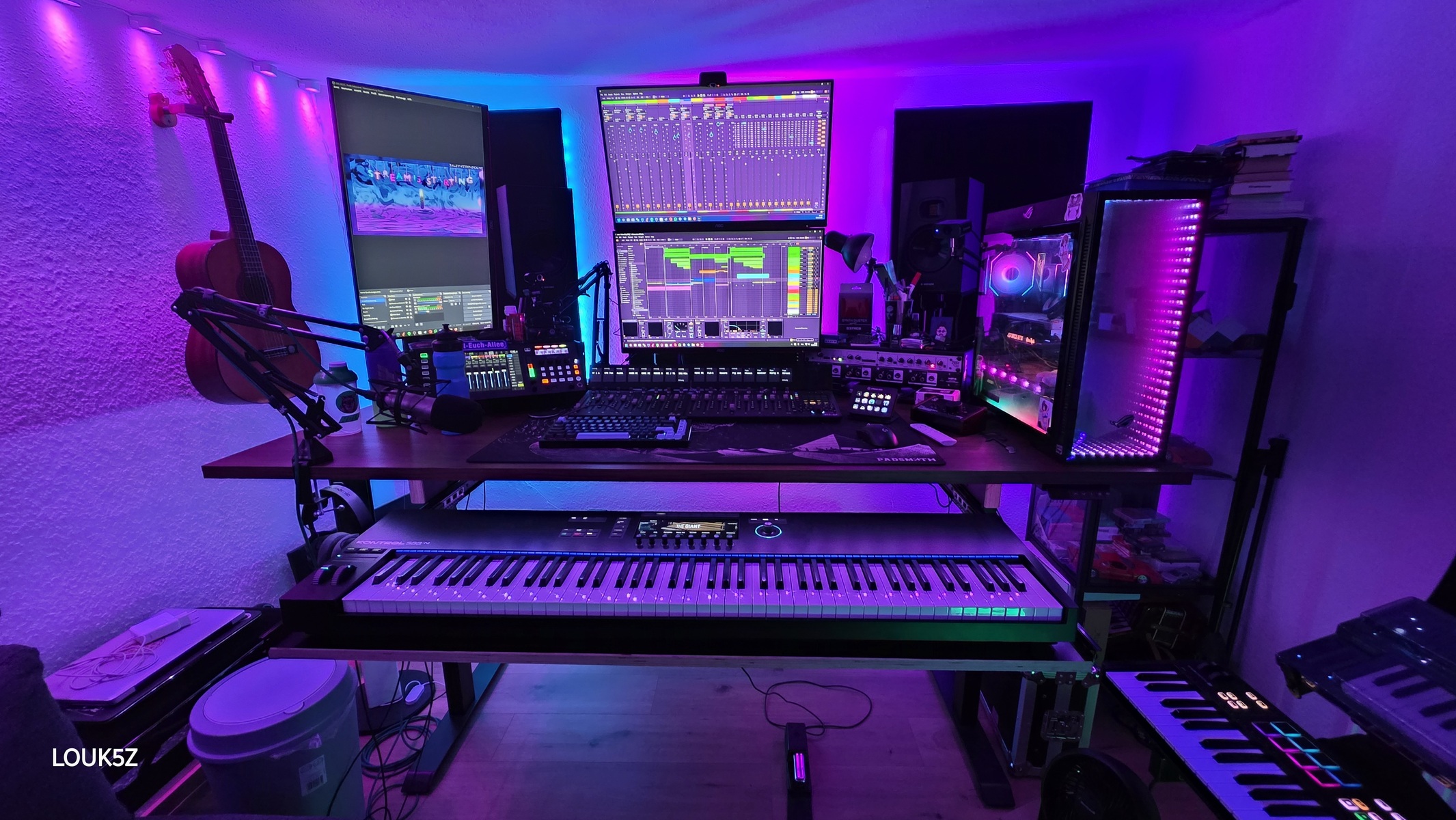 Electronic Studio Setup by louk5z featuring Native Instruments Komplete Kontrol S88 MK3, Ableton Live, and Behringer WING Rack 48-channel Digital Mixer and 7 more pieces of gear