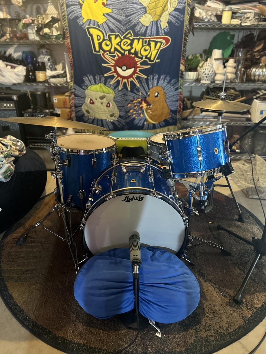 Drum Kit by thiswillhavetodo featuring 1966 Ludwig Blue Sparkle Super Classic