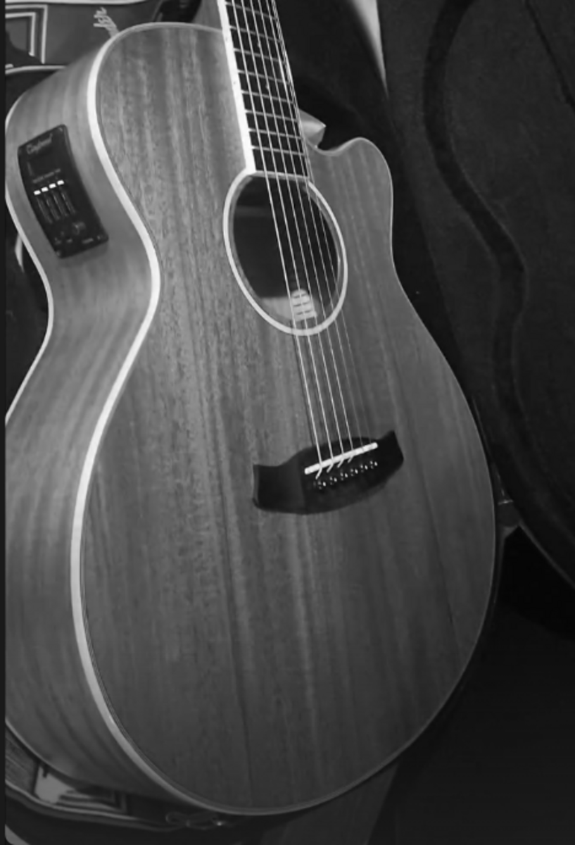 Music Gear Setup by noahgonnellawhalebone featuring Tanglewood TWU-SF-CE Union Super Folk with Electronics