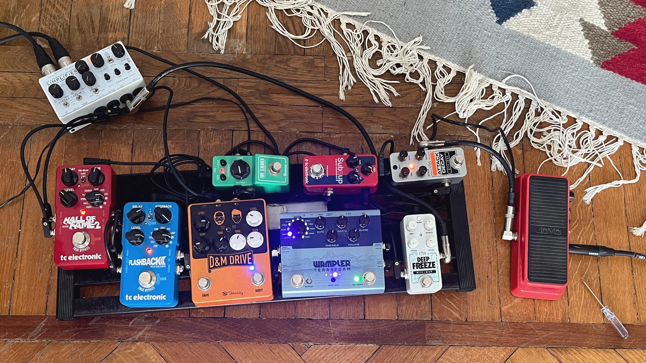 Metal Pedalboard by yshams5 featuring Joyo Wah II, Electro-Harmonix Pico Deep Freeze, and Electro-Harmonix Pico Attack Decay and 9 more pieces of gear