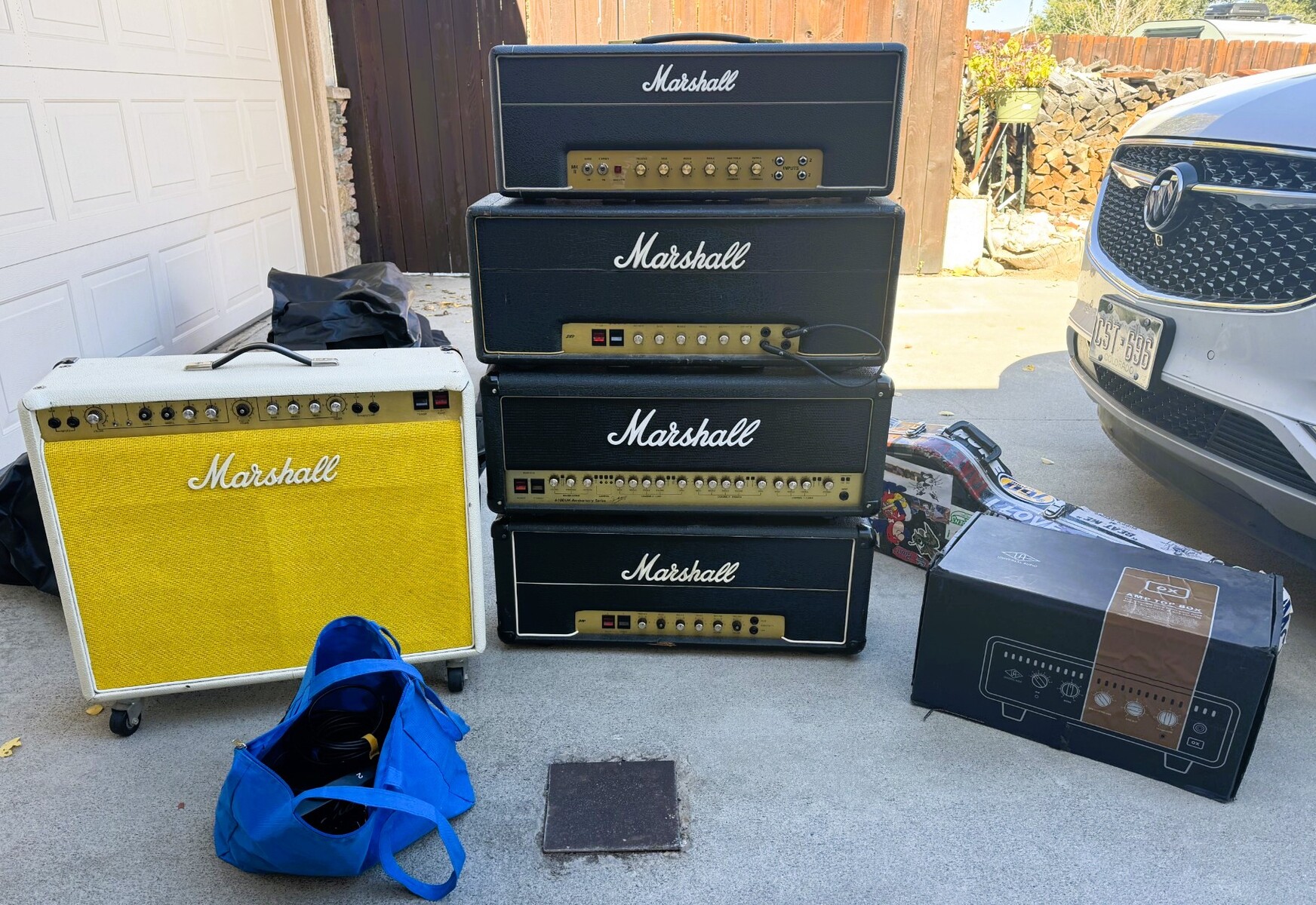Marshall Amp Rig by martin_epp_mott featuring Marshall 4140 Club & Country 2x12, Marshall 1987X - 50W Plexi reissue, and Marshall Super Lead 1959 and 2 more pieces of gear