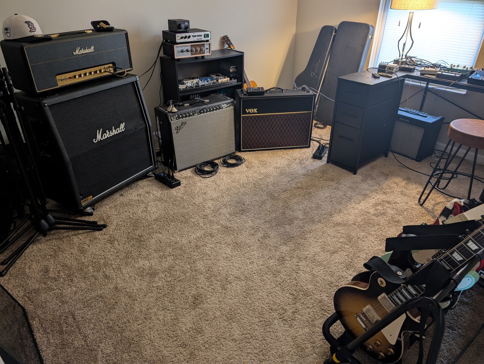Metal Amp Rig by jkettlewell featuring Vox AC30C2X, Marshall Plexi 1959SLP, and Fender  '65 Twin Reverb and 2 more pieces of gear