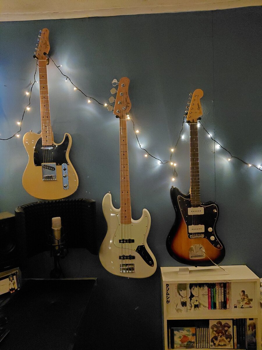 Shoegaze Music Gear Setup by pluxquba featuring Squier Classic Vibe '60s Jazzmaster, Tagima tw-55, and Tagima TW-73