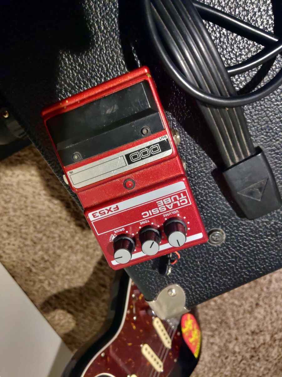 Pedalboard by flower featuring DOD FX53 Classic Tube