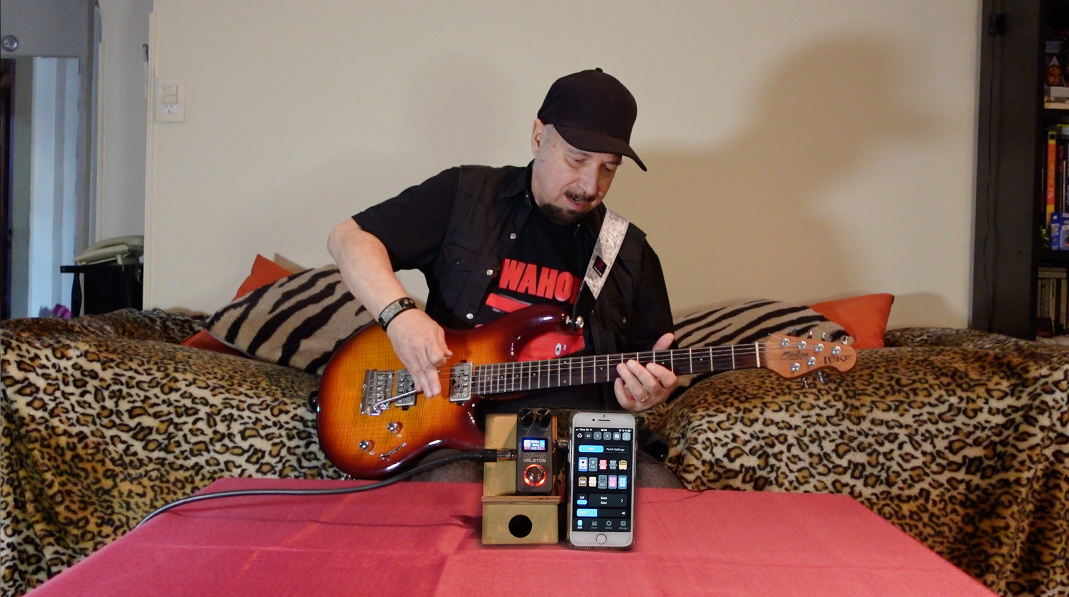 Pedalboard by marcelo_roascio_ok featuring Valeton GP-5, Sterling by Music Man Steve Lukather LK100 Electric Guitar, and DiMarzio DP269/DP270 Sonic Ecstasy