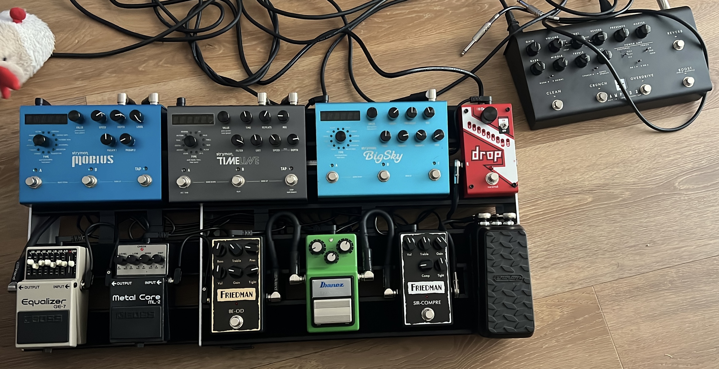 Pedalboard by davide_campanella featuring Blackstar Dept. 10 AMPED 3 100-watt Guitar Amplifier Pedal, DigiTech Drop, and Dunlop Volume X Mini Pedal DVP4 and 8 more pieces of gear