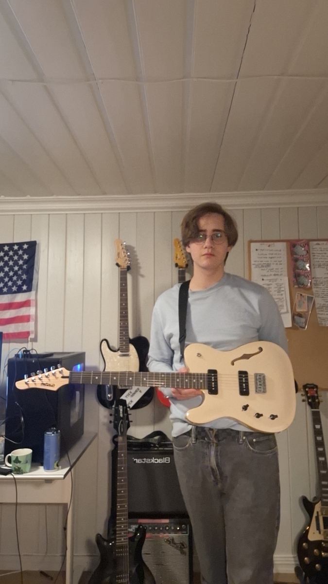 Metal Music Gear Setup by lars_gustav_larsson featuring Sub Zero Paradigm Semi-Hollow Electric Guitar and Ernie Ball Super Slinky Guitar Strings (9-42)
