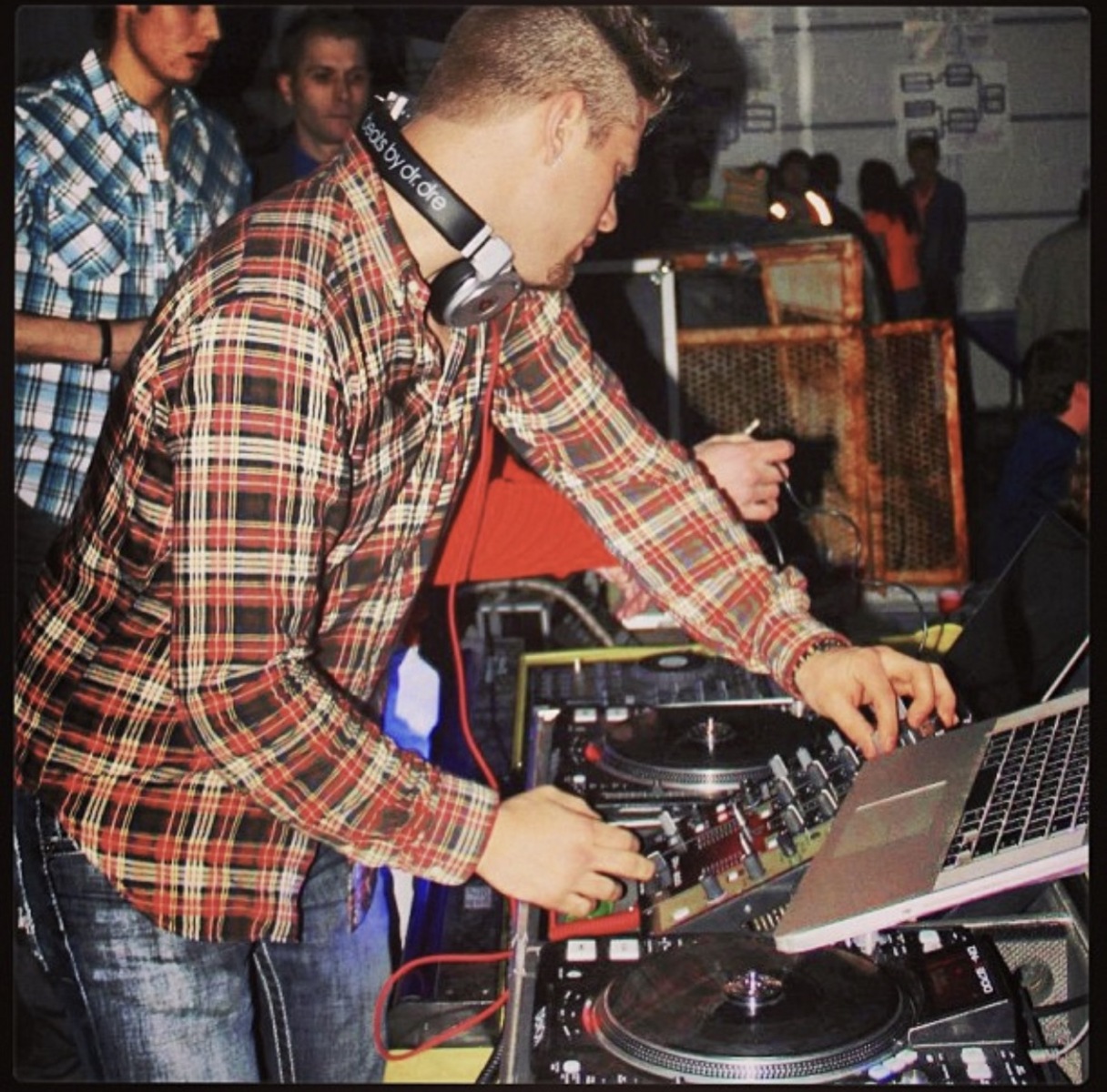 Electronic DJ Setup by gregorydean featuring denon 3700 and Beats By Dr. Dre Pro Headphones Black
