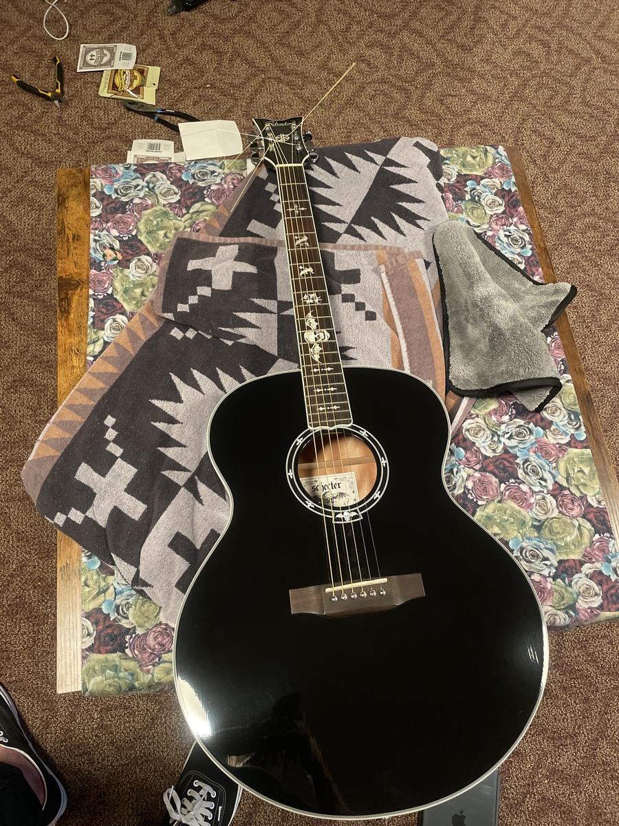 Music Gear Setup by gregorydean featuring Schecter Synyster Gates 'SYN J' Acoustic