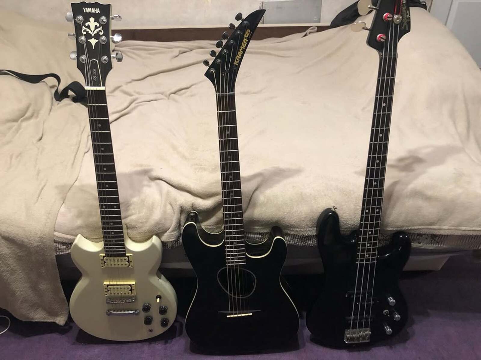 Music Gear Setup by konsul featuring Yamaha SG200, Kramer Ferrington KFS-2, and Fender Jazz Bass Special