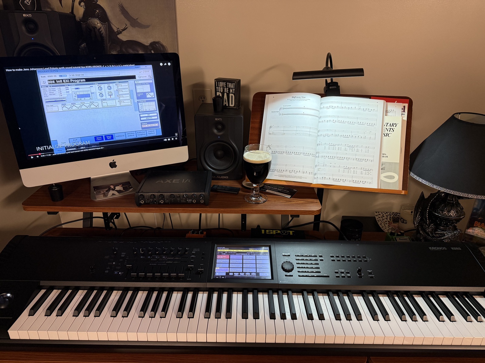 Synth Setup by heavymetalsynth featuring Korg Kronos 3 88-key Music Workstation