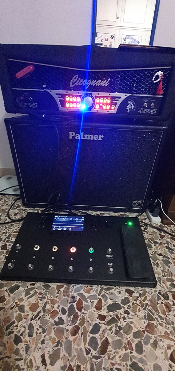Metal Pedalboard by giovanni_valente featuring Palmer CAB 212 V30 and Line 6 Helix LT Guitar Multi-effects Processor