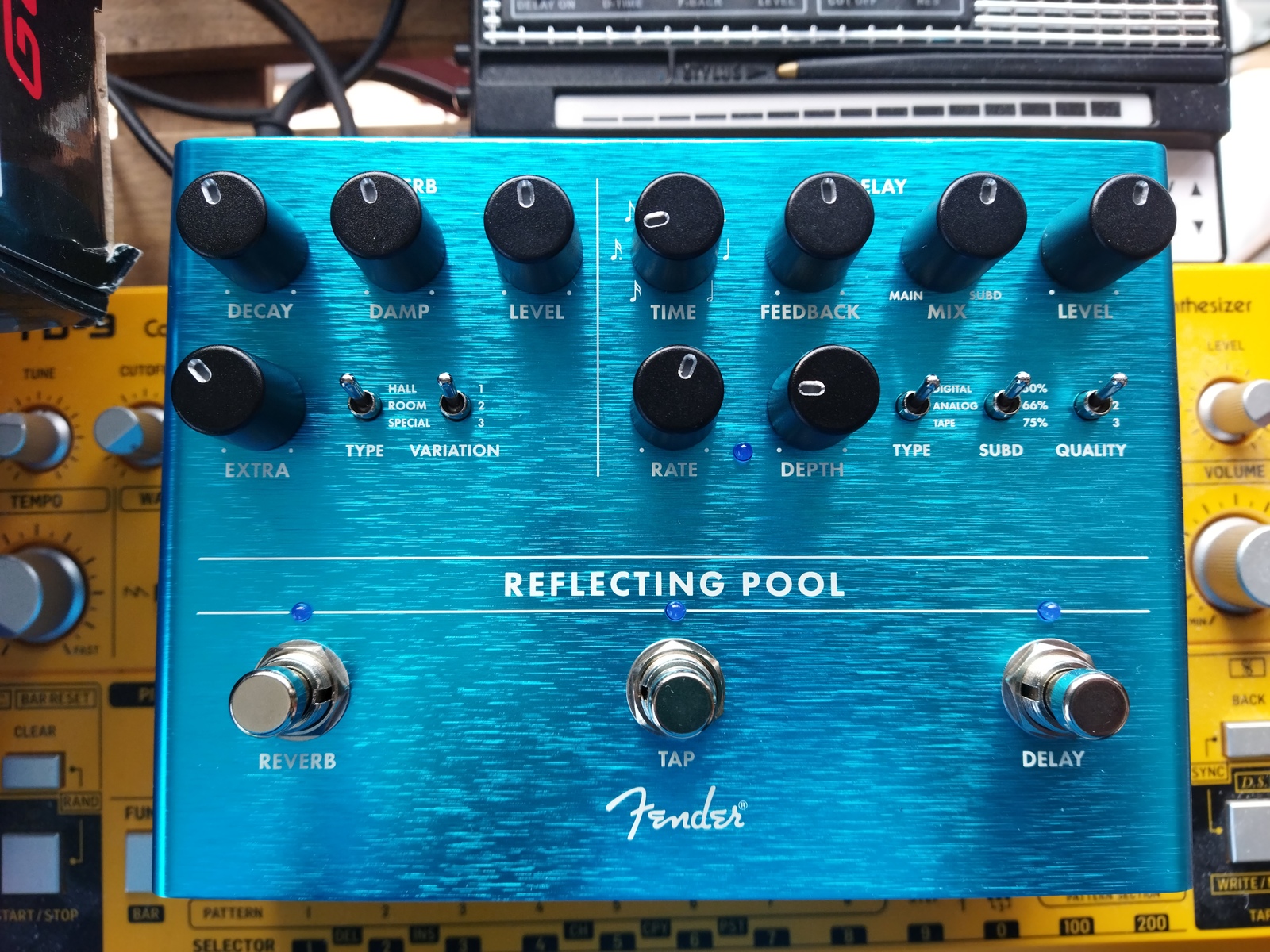 Music Gear Setup by pinkandblue77647 featuring Fender Reflecting Pool