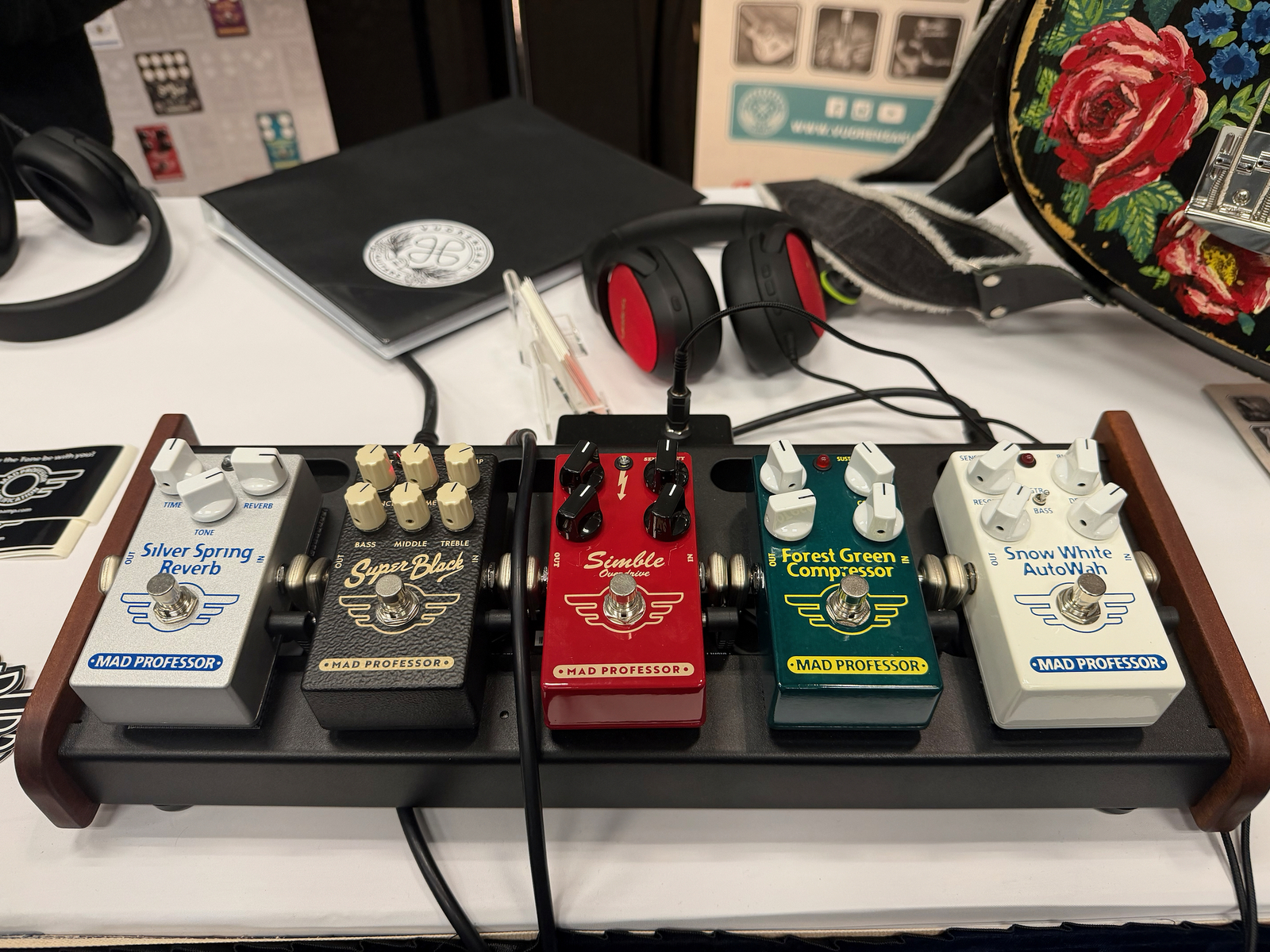 Pedalboard by equipboard featuring Mad Professor Silver Spring Reverb, Mad Professor Amplification Super Black, and Mad Professor Simble Overdrive Mk2 and 2 more pieces of gear