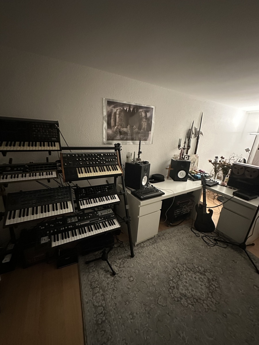 Electronic Studio Setup by maneyyy featuring Korg Minilogue XD, Access Virus TI2 Dark Star, and UDO Audio Super 6 and 27 more pieces of gear