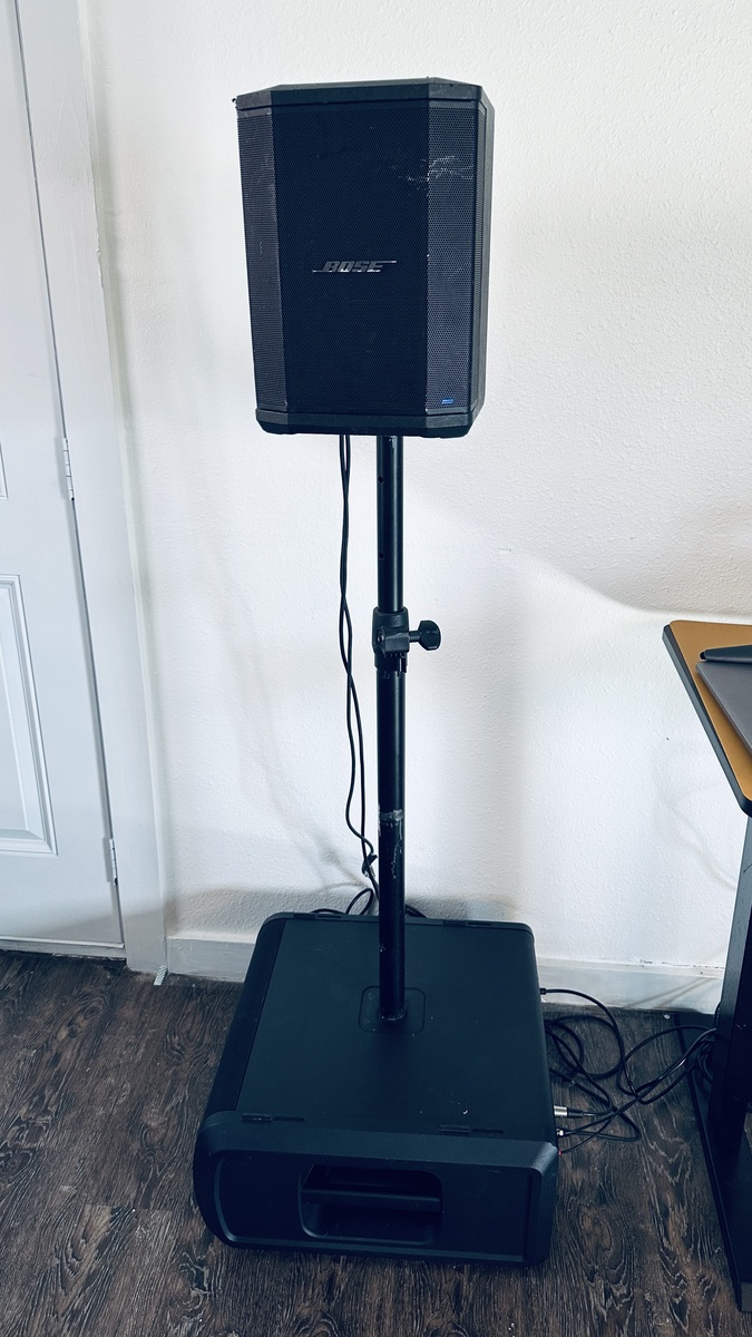 Music Gear Setup by ogtroynalls featuring Bose Sub1 Bass Module Active Subwoofer and Bose S1 Pro