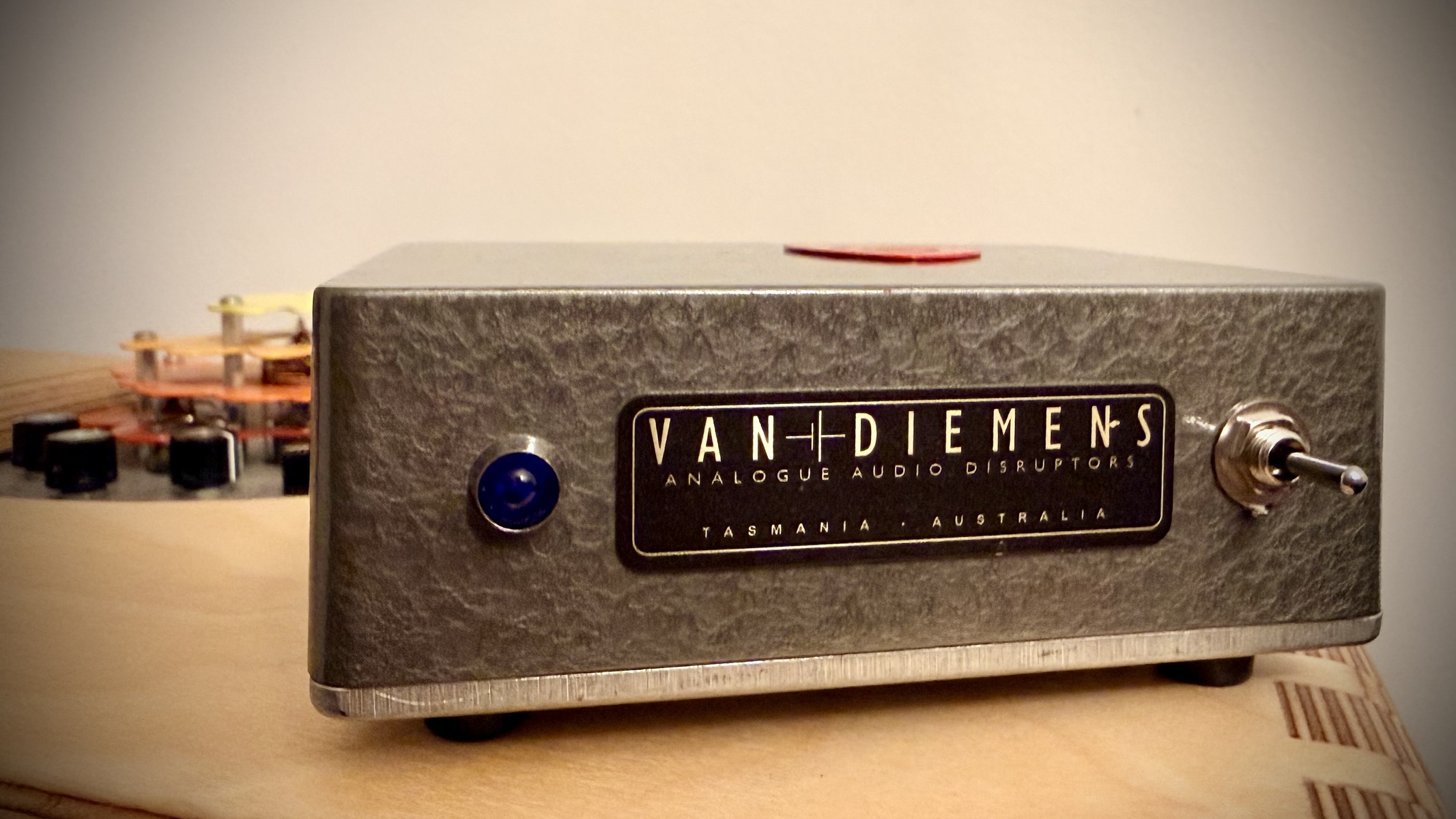 Music Gear Setup by wadeluigi featuring Van Diemens Analogue Audio Disruptors Red Ochre Amp Top