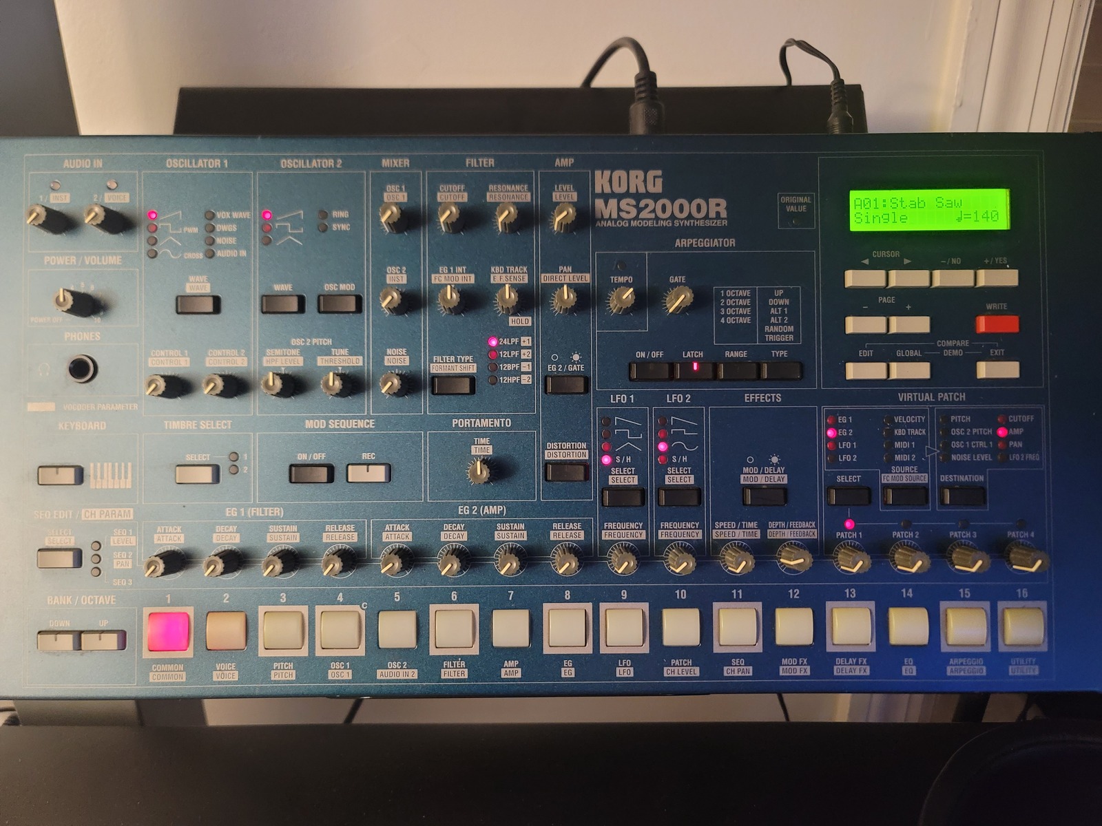 Electronic Synth Setup by orcasynth featuring Korg MS2000R Synthesizer