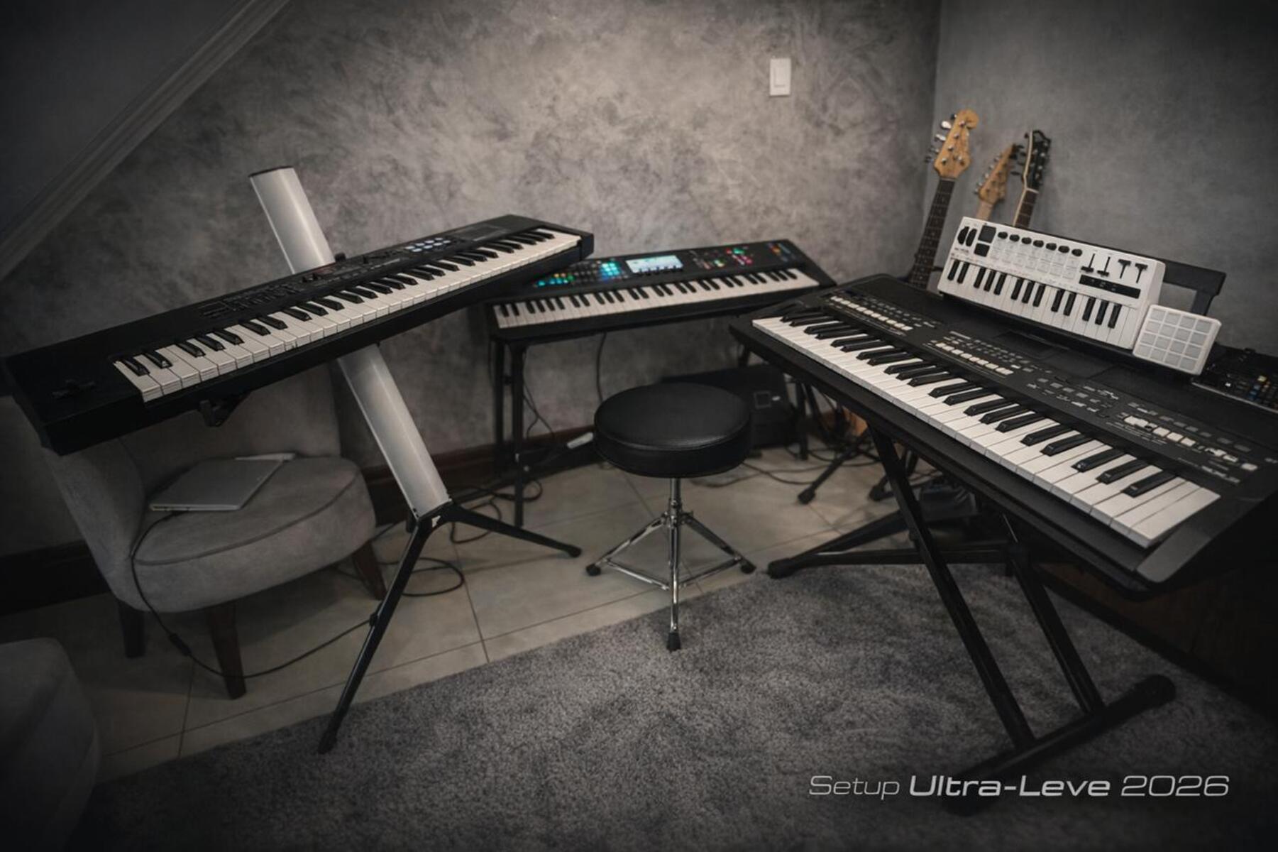Synth Setup by thelittlejef featuring Yamaha MODX M6 61-key Performance Synthesizer, Yamaha PSR-SX600 61-Key Digital Workstation, and Roland XPS-30 Expandable Synthesizer and 7 more pieces of gear