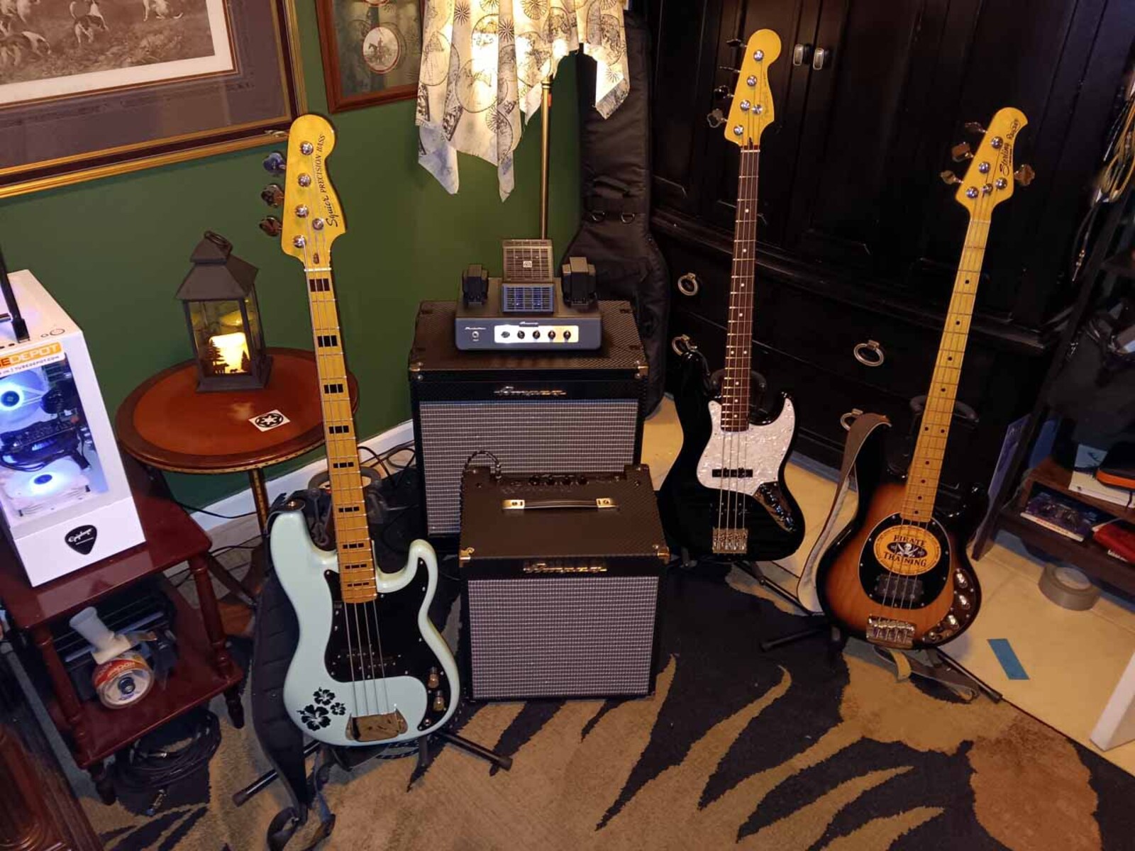 Ampeg Amp Rig by jeremy_crockett featuring Ampeg Rocket Bass RB-108, Ampeg Portaflex PF20T Tube Head, and Ampeg Portaflex PF115HE and 3 more pieces of gear