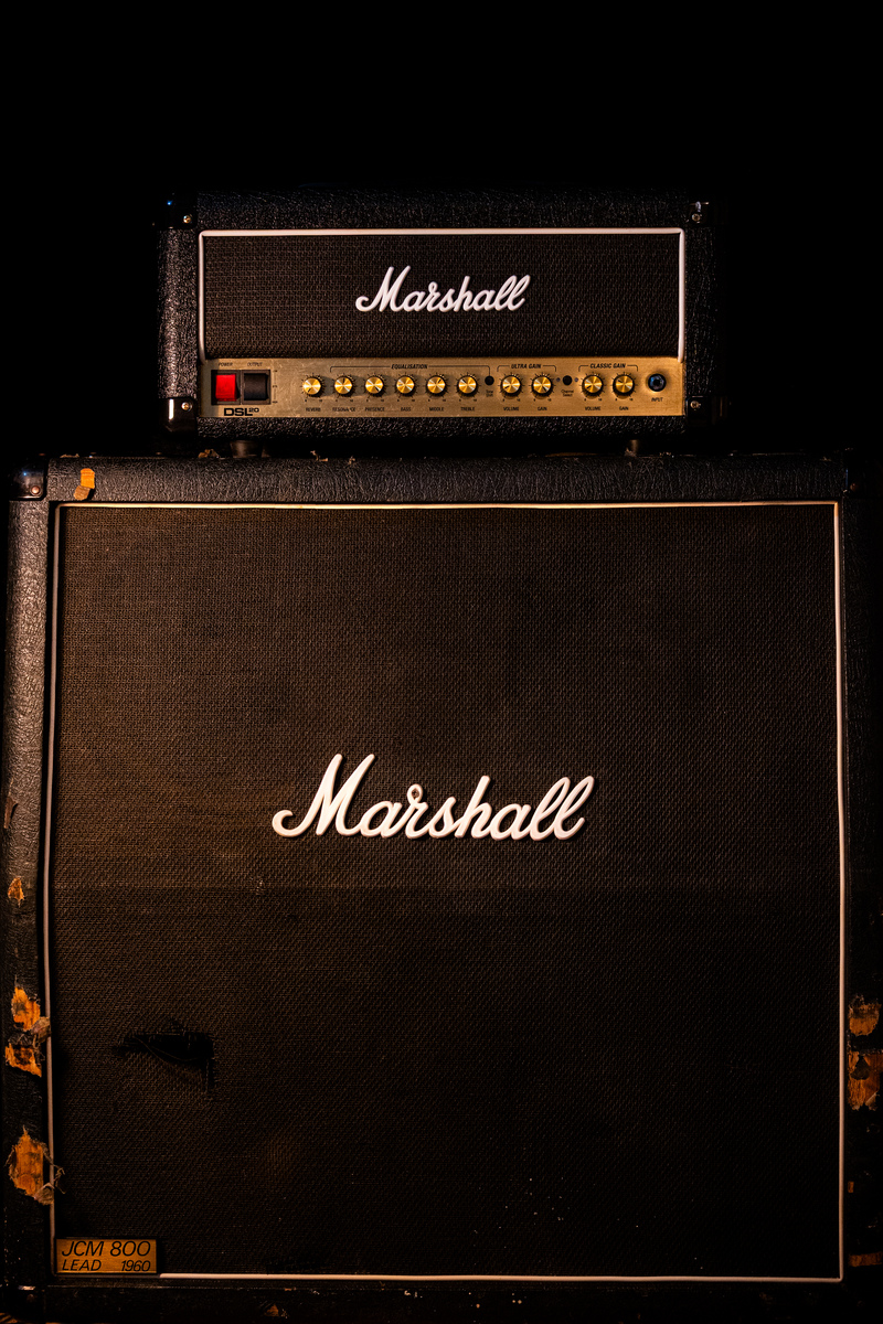 Metal Amp Rig by denimdingus featuring Marshall DSL20HR and Marshall 1960A 4x12'' Cabinet