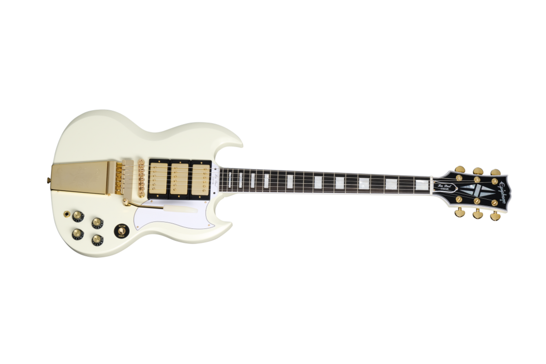 Music Gear Setup by keenanokrane featuring Epiphone "Inspired by Gibson Custom" '63 Les Paul SG Custom with Maestro Vibrola