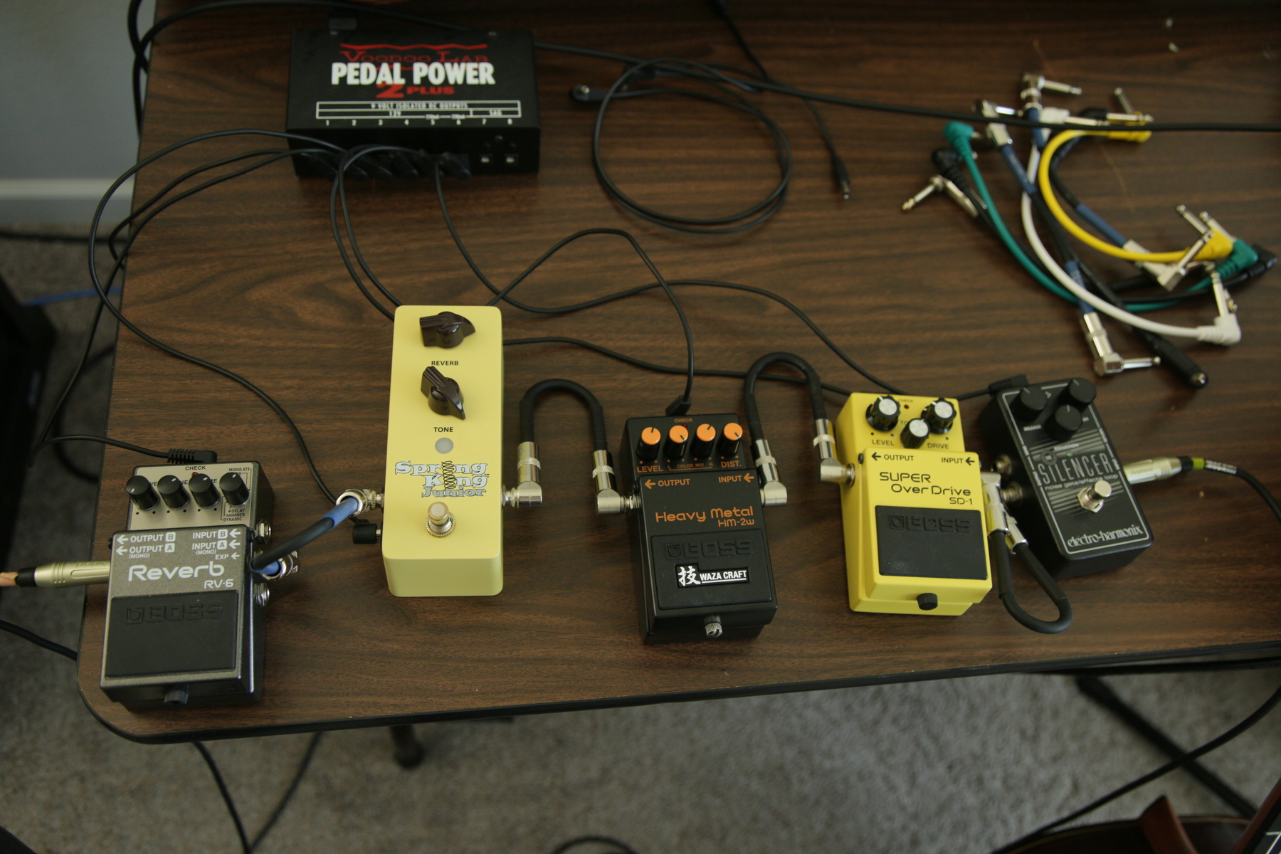 Boss Pedalboard by msh3005_records featuring Boss HM-2W Heavy Metal Waza Craft, Boss SD-1 Super OverDrive, and Voodoo Lab Pedal Power 2 PLUS and 3 more pieces of gear