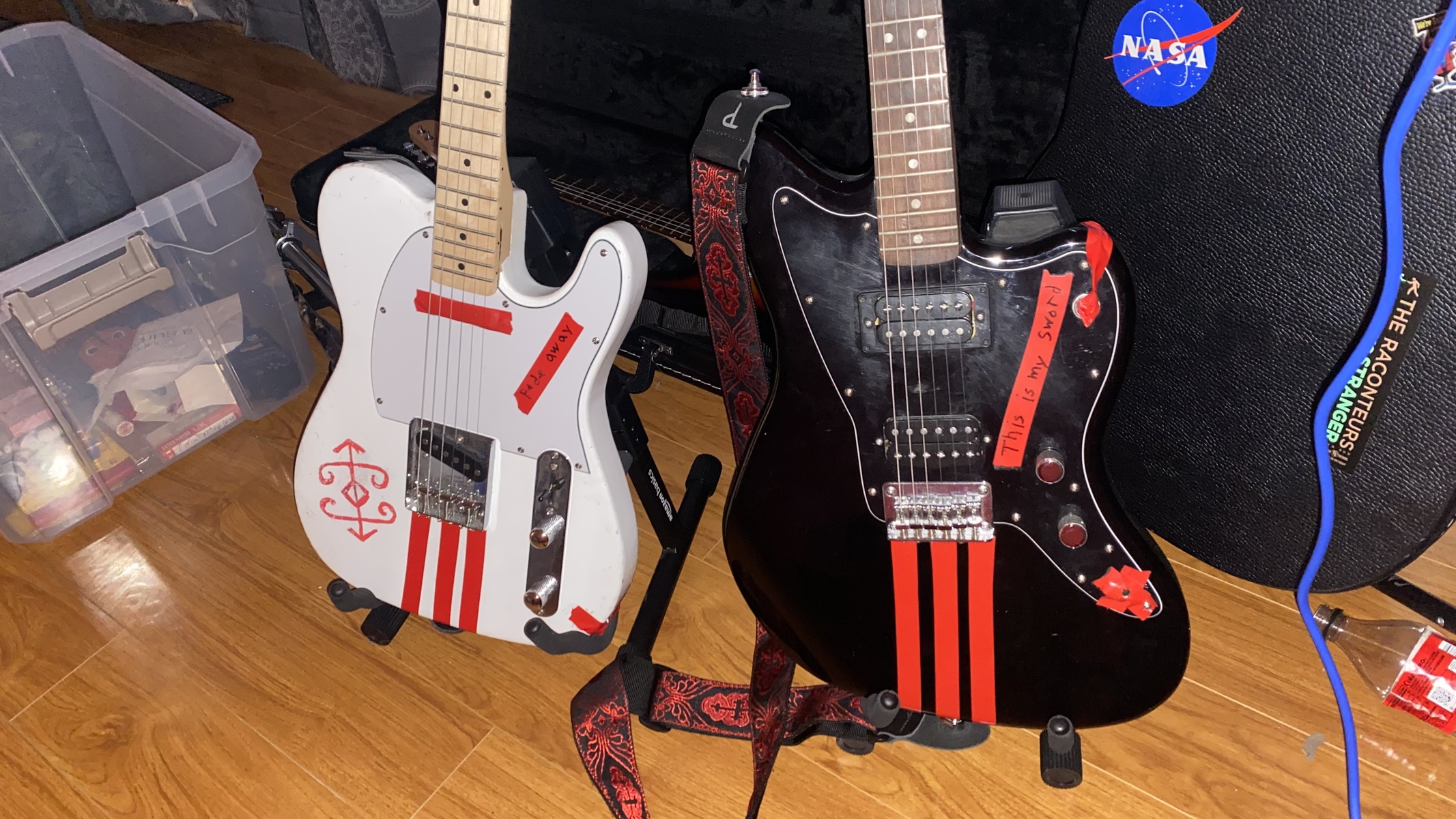 Music Gear Setup by vincentthepunk featuring Squier Affinity Series Jazzmaster HH and Partscaster