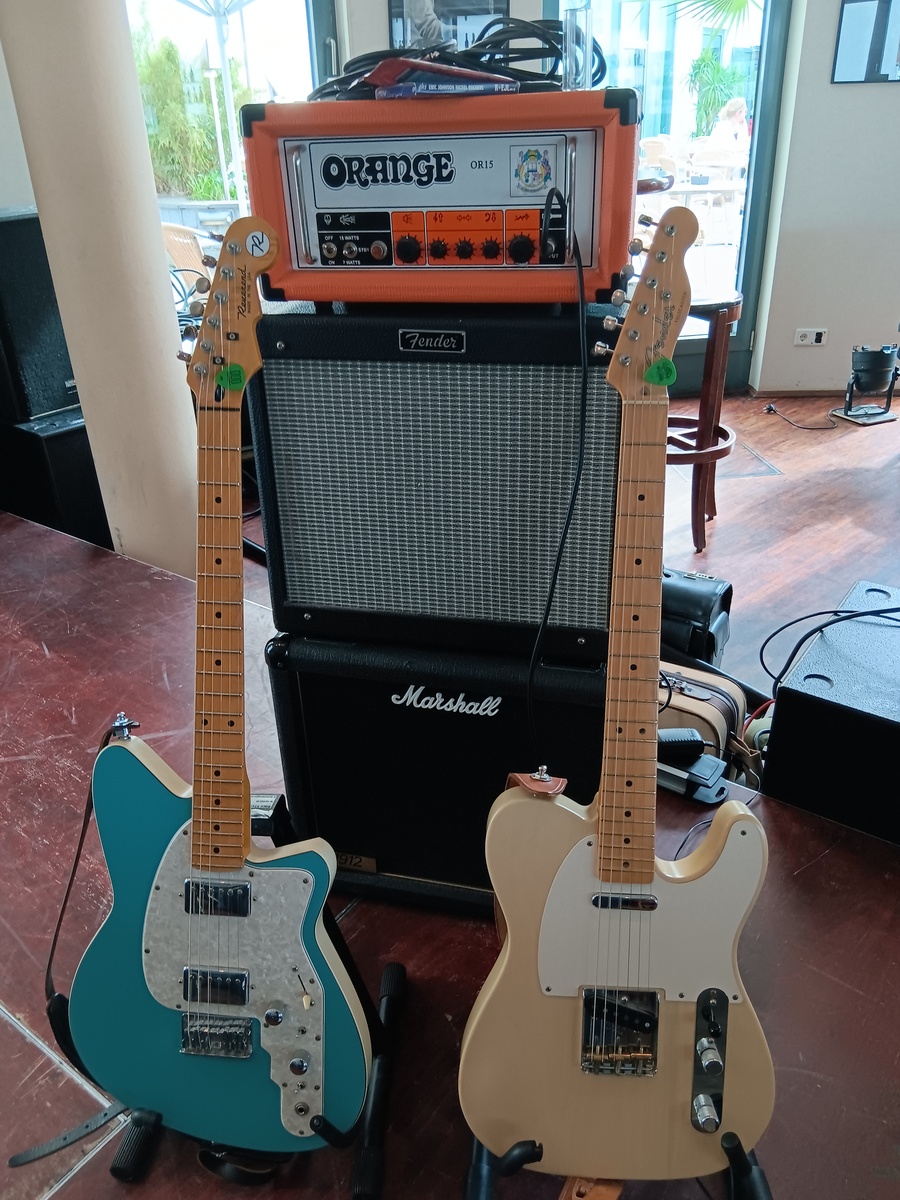 Fender Live Rig by martin_gotte featuring Fender Highway One Texas Telecaster, Reverend Rocco, and Orange OR15H 15W Tube Guitar Amp Head and 2 more pieces of gear