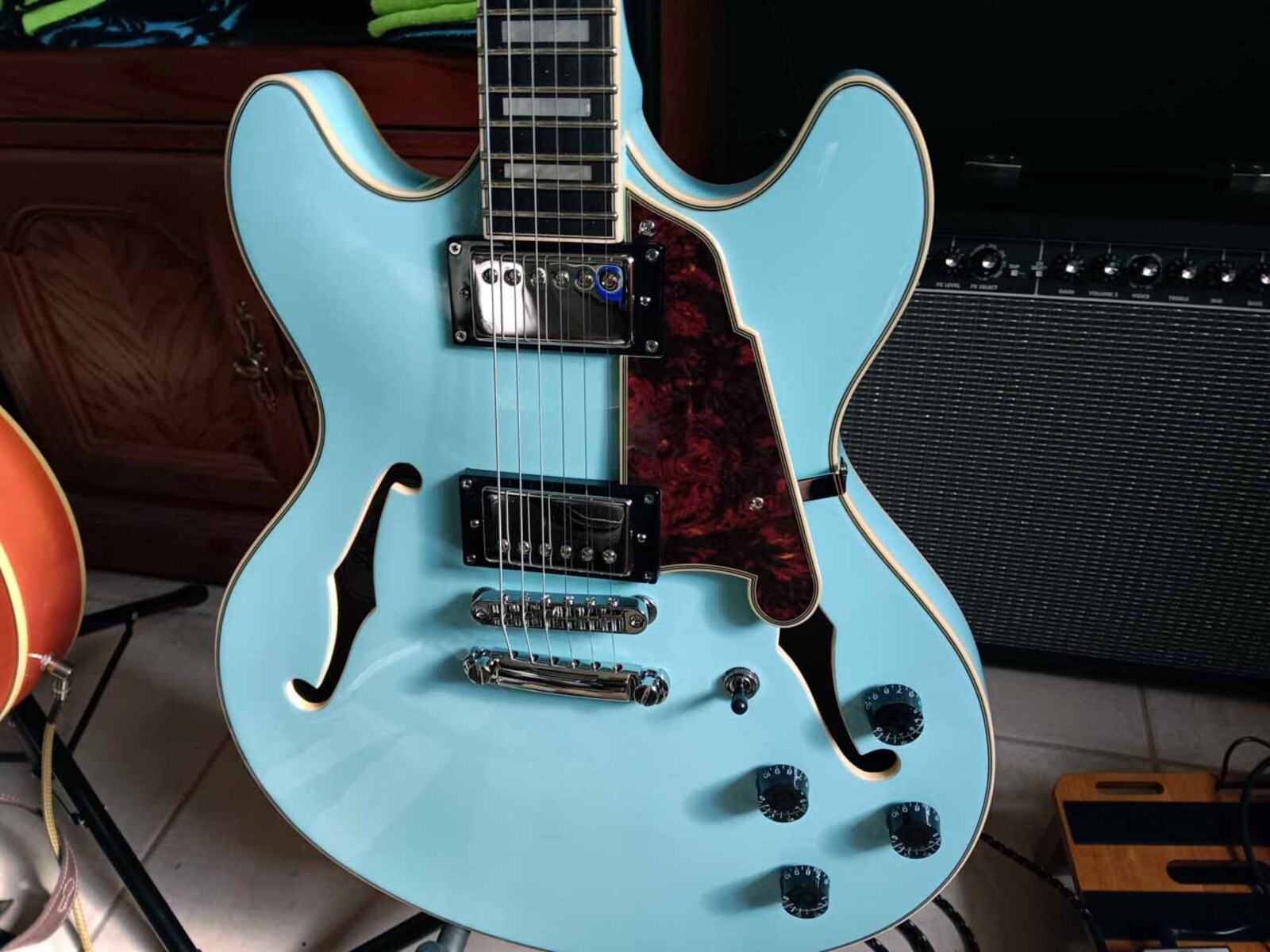 Music Gear Setup by jeremy_crockett featuring D'Angelico Premier DC