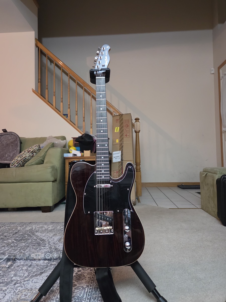 Harley Benton Music Gear Setup by holdengarciamusic featuring Harley Benton TE-70 Rosewood Deluxe Series and Hercules Stands GS414B AGS Guitar Stand