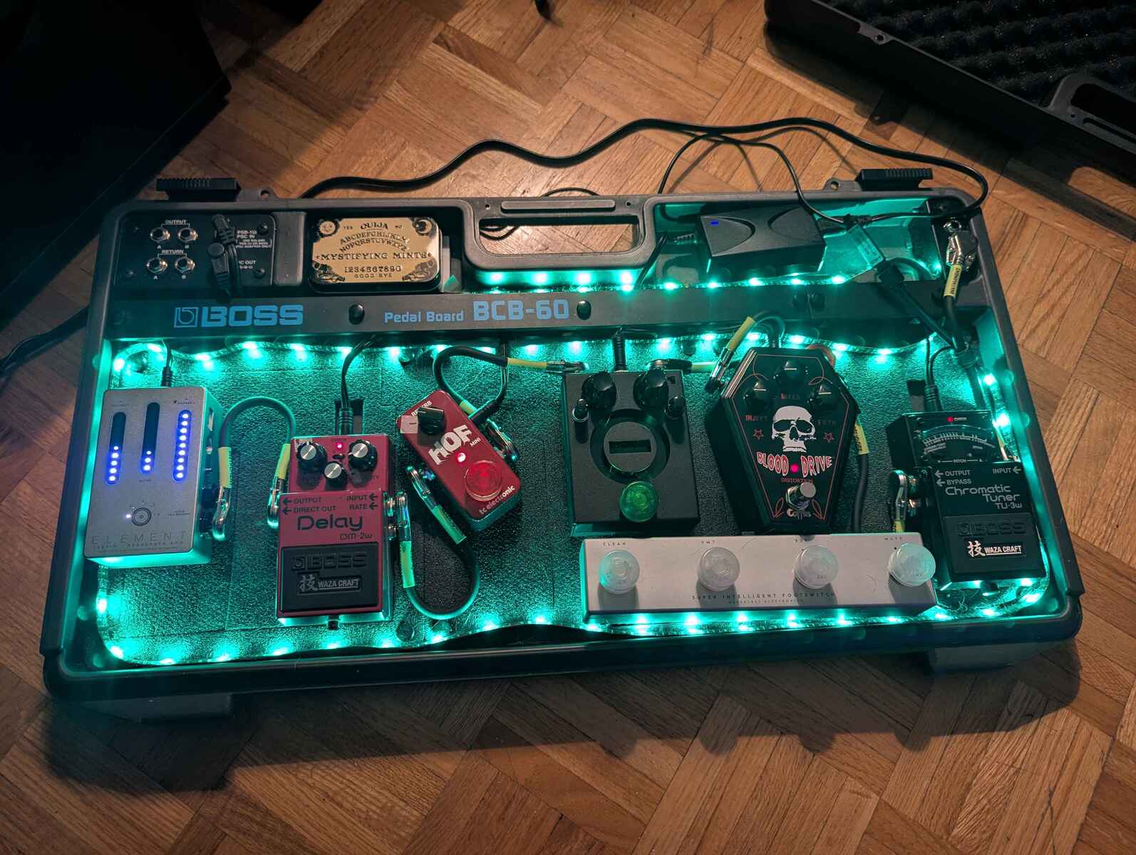 Pedalboard by mad_max featuring Boss BCB-60, Boss TU-3W Chromatic Tuner, and Boss DM-2W Delay Waza Craft and 5 more pieces of gear