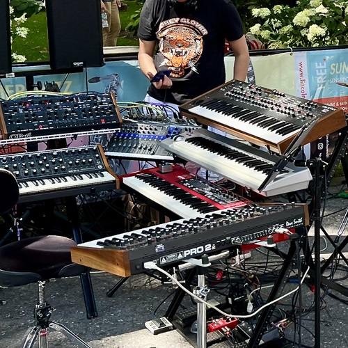 Photo of Dave Smith Instruments Prophet 12 and more gear in a live and synths
