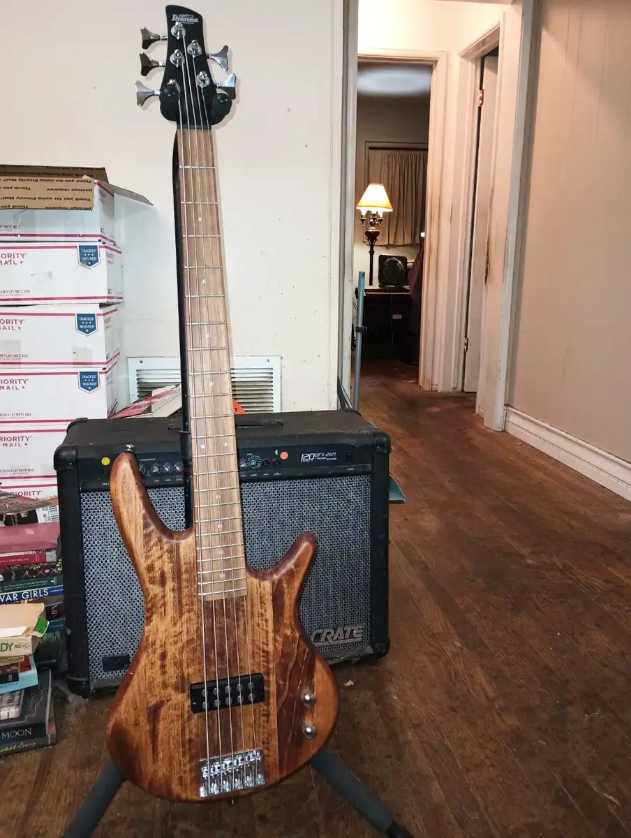 Music Gear Setup by wannabeatle featuring Ibanez GSR105EX