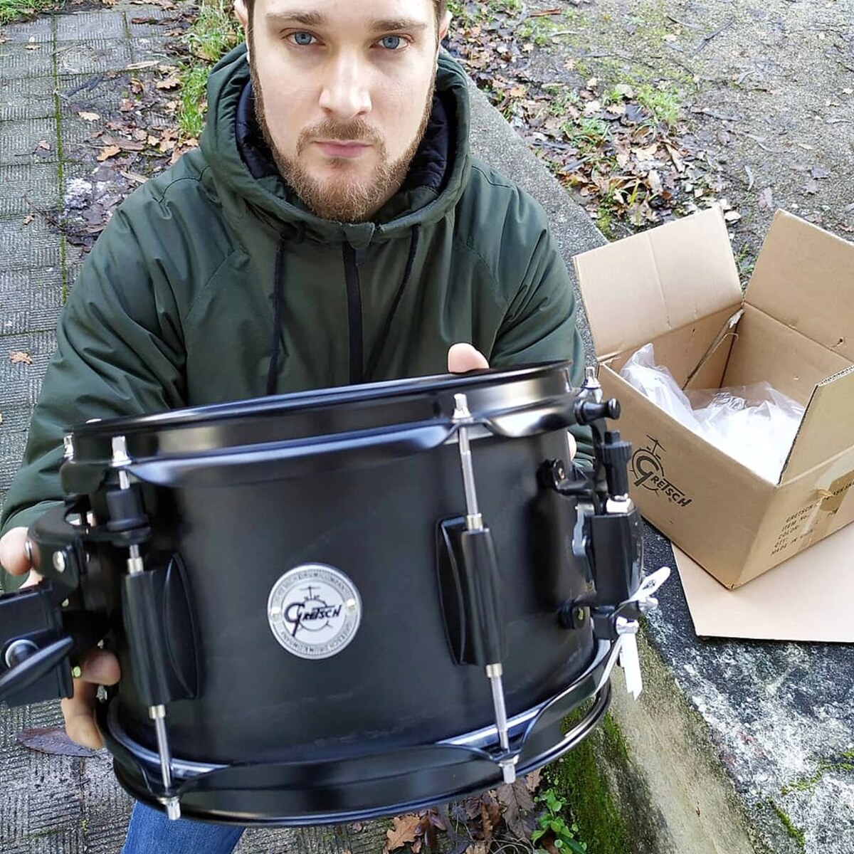 Drum Kit by robertore featuring Gretsch G4164SS USA Custom Solid Steel 6.5x14" 10-Lug Snare Drum