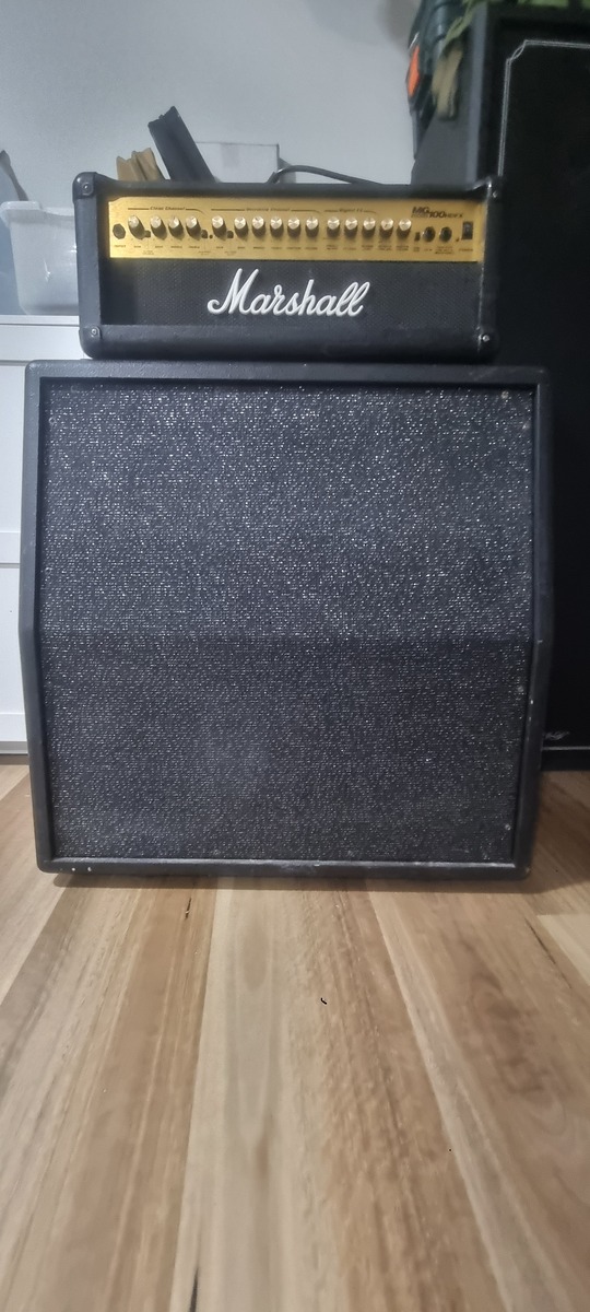 Metal Amp Rig by fd3s_enjoyer featuring Marshall MG100HDFX Head and Hughes & Kettner 4x12 Cabinets