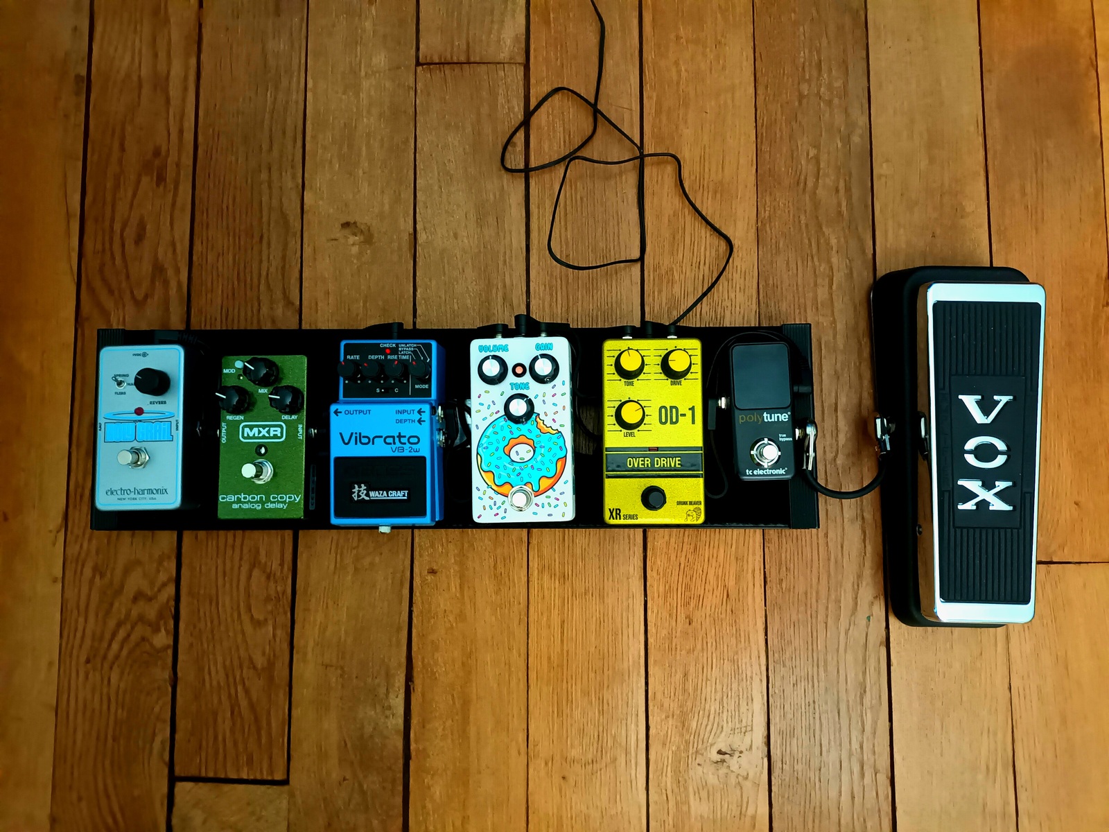 Metal Pedalboard by ludwik_jahn featuring Vox V847 Wah, TC Electronic Polytune Mini Noir, and Drunk Beaver XR Series OD-1 and 7 more pieces of gear
