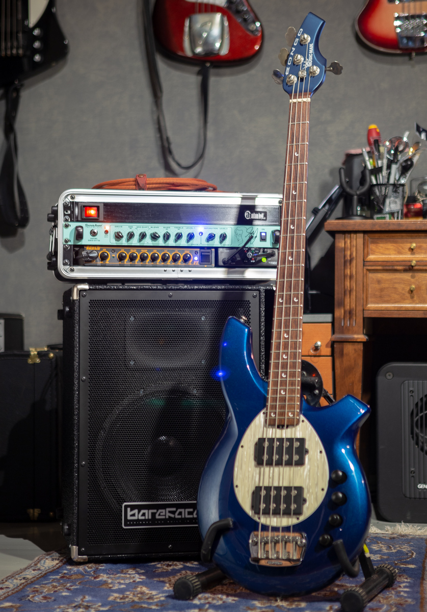 Amp Rig by sakubass featuring Ernie Ball Music Man Bongo 4 HH, Barefaced Big Baby, and Tech 21 SansAmp GED-2112 and 1 more piece of gear
