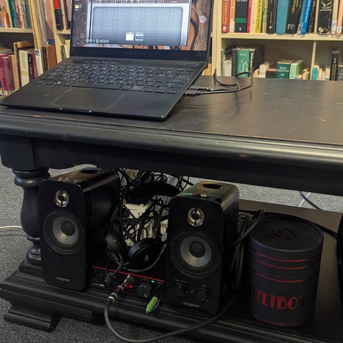 Photo of Neural DSP Tone King Imperial MKII Amp and FX Suite Software and more gear in a studio