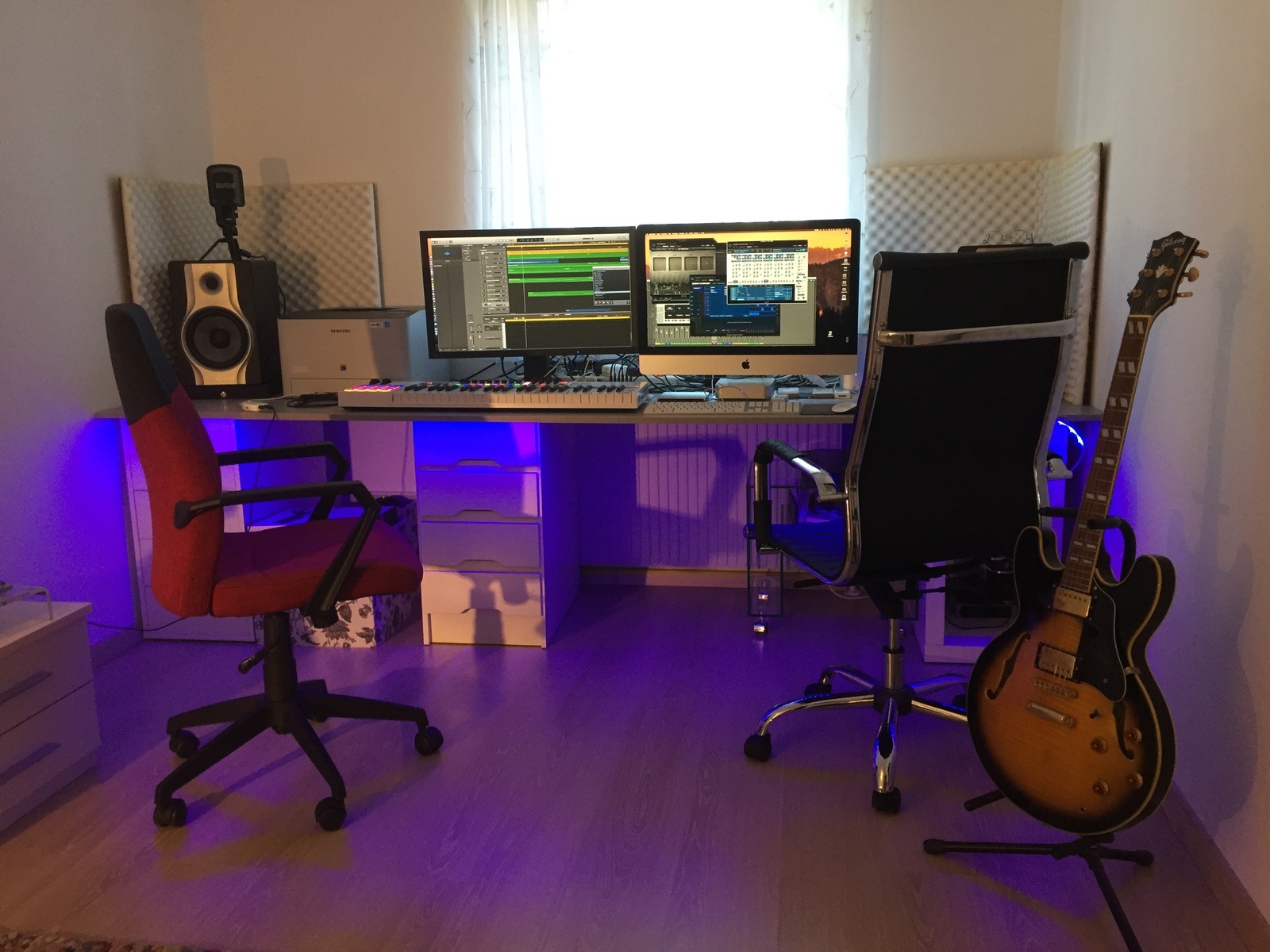 Country Music Gear Setup by sincrawler featuring M-Audio BX8 D2, Gibson ES-335, and M-Audio Code 49