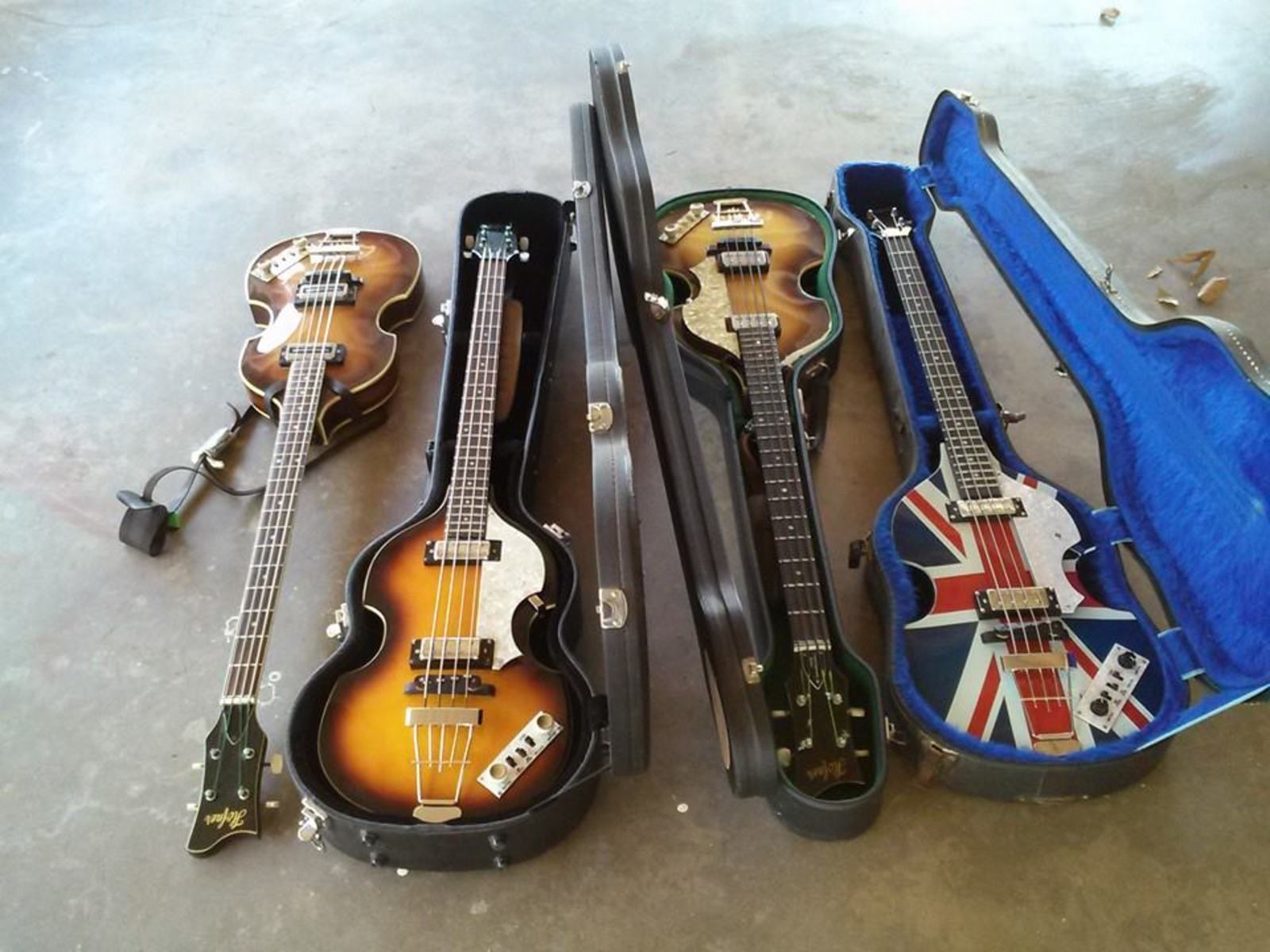 Music Gear Setup by wannabeatle featuring Höfner 500/1 Ignition, Höfner 500/1 Bass, and Hofner (Höfner) Contemporary Series Violin Bass and 1 more piece of gear